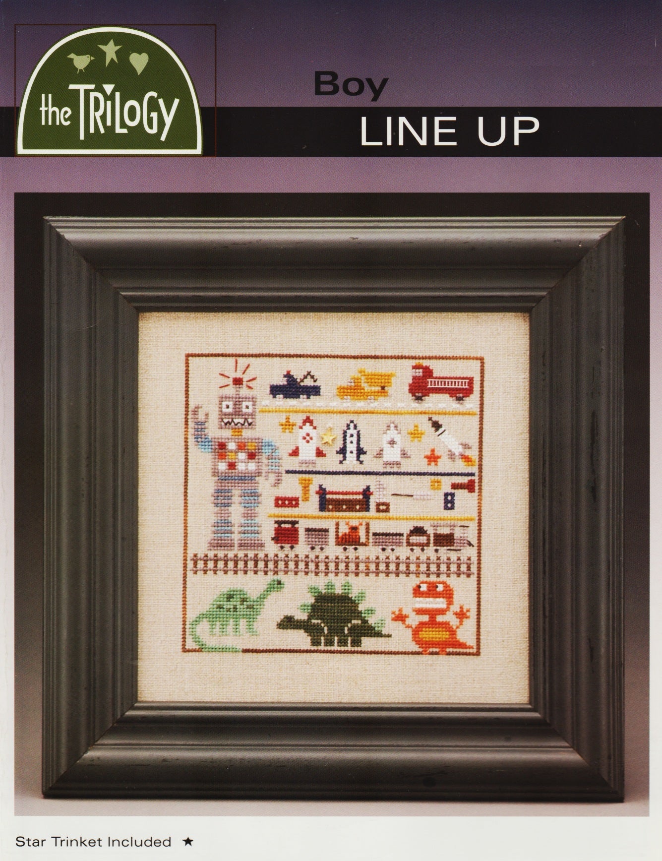 Trilogy Boy Line Up cross stitch pattern