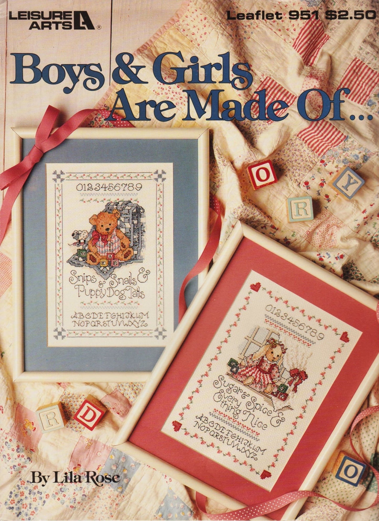 Leisure Arts Boys & Girls Are Made Of... 951 cross stitch pattern