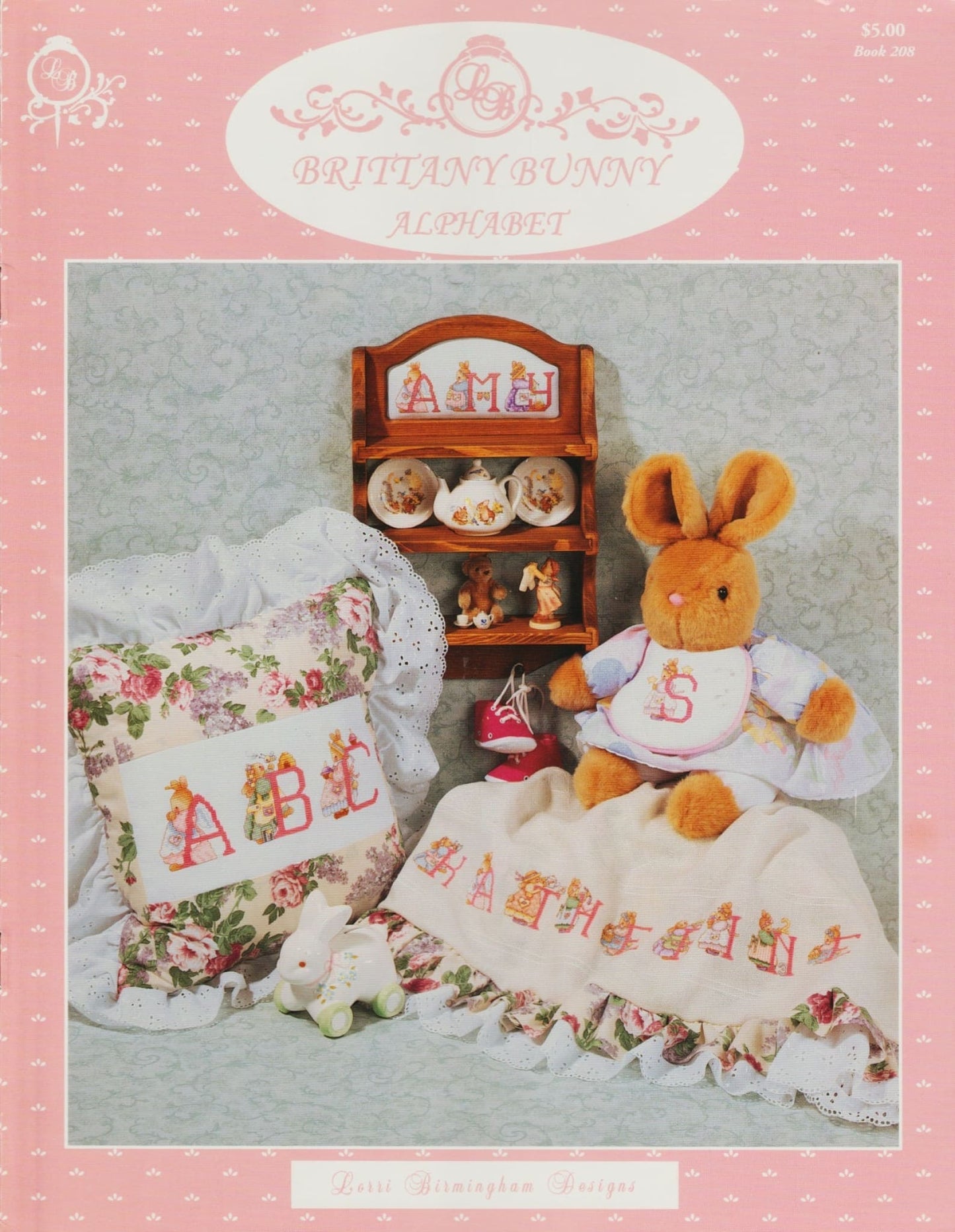 Lorri Birmingham Brittany Bunny Alphabet 208 cross stitch pattern