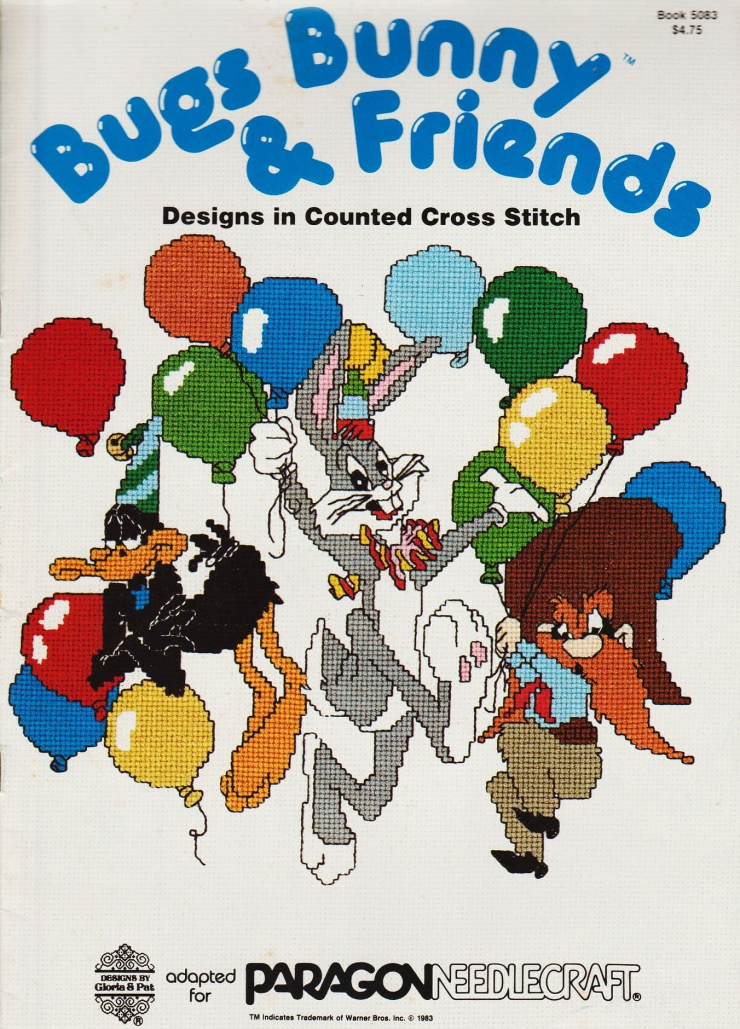 Paragon Gloria & Pat Bugs Bunny & Friends 5083 cross stitch pattern