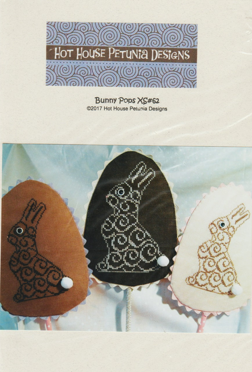 Hot House Petunia Designs Bunny Pops XS62 Easter cross stitch pattern