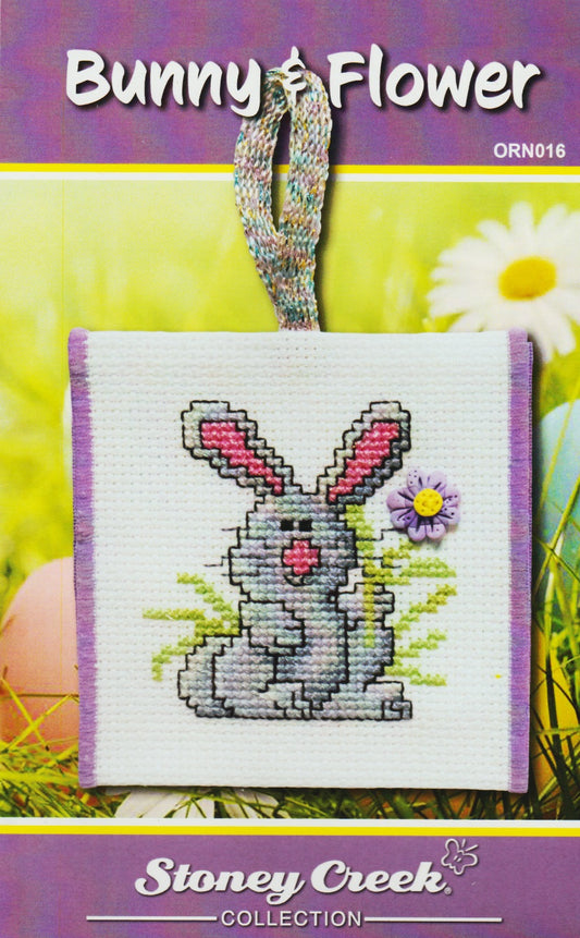 Stoney Creek Bunny & Flowers ORN016 easter cross stitch pattern