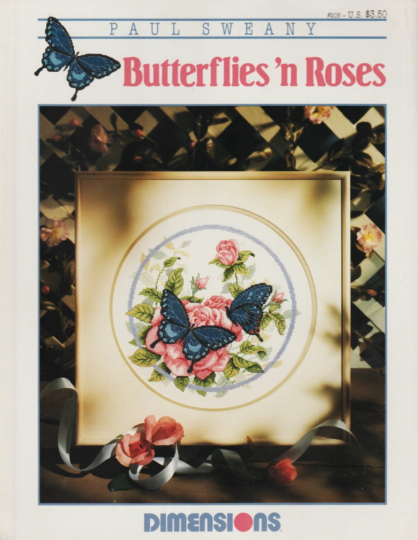 Dimensions Butterflies 'n Roses 205 cross stitch pattern