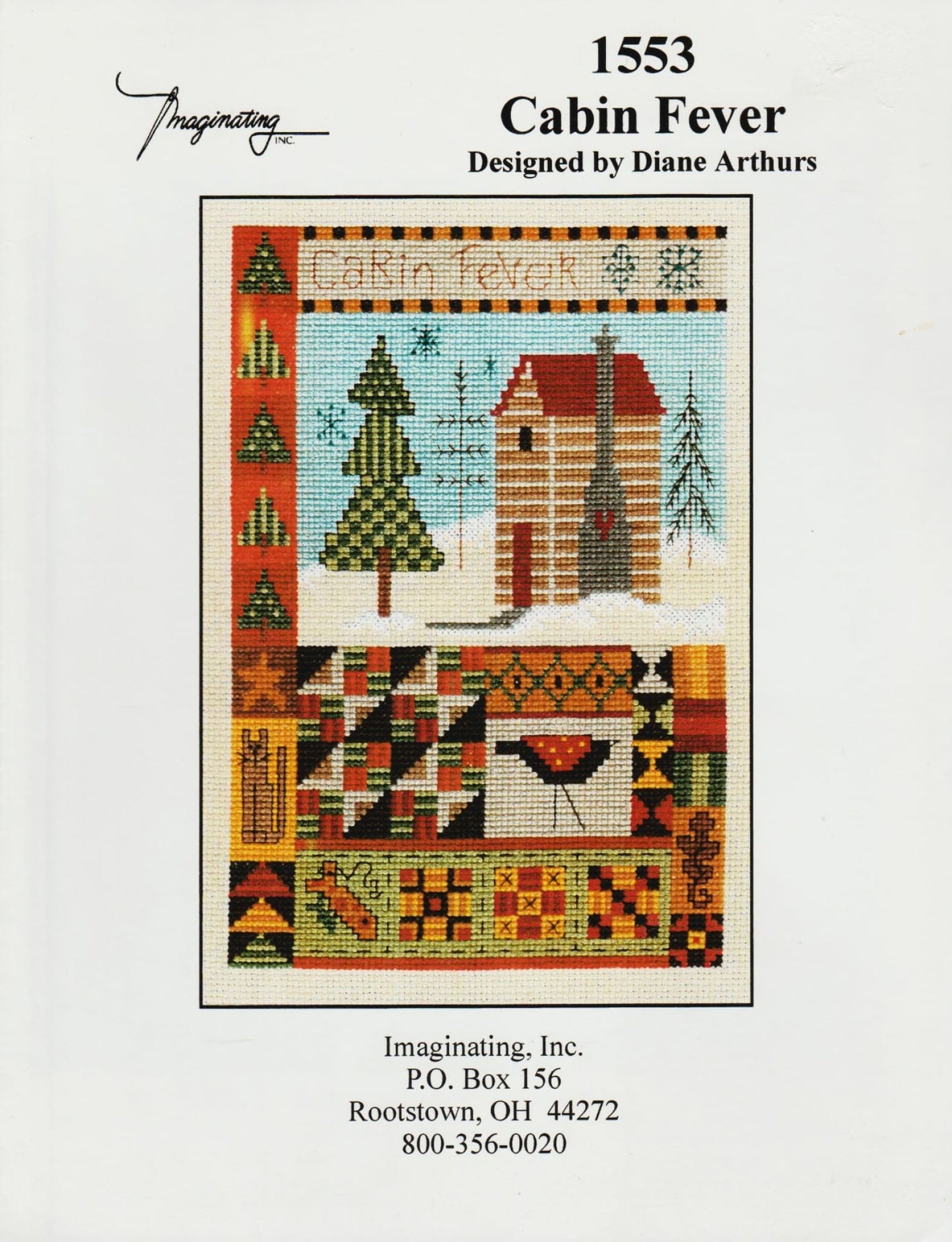 Imaginating Cabin Fever 1553 cross stitch pattern