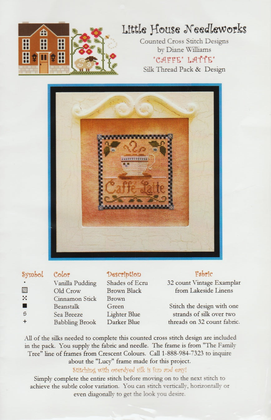 Little House Needleworks Caffe Latte cross stitch pattern