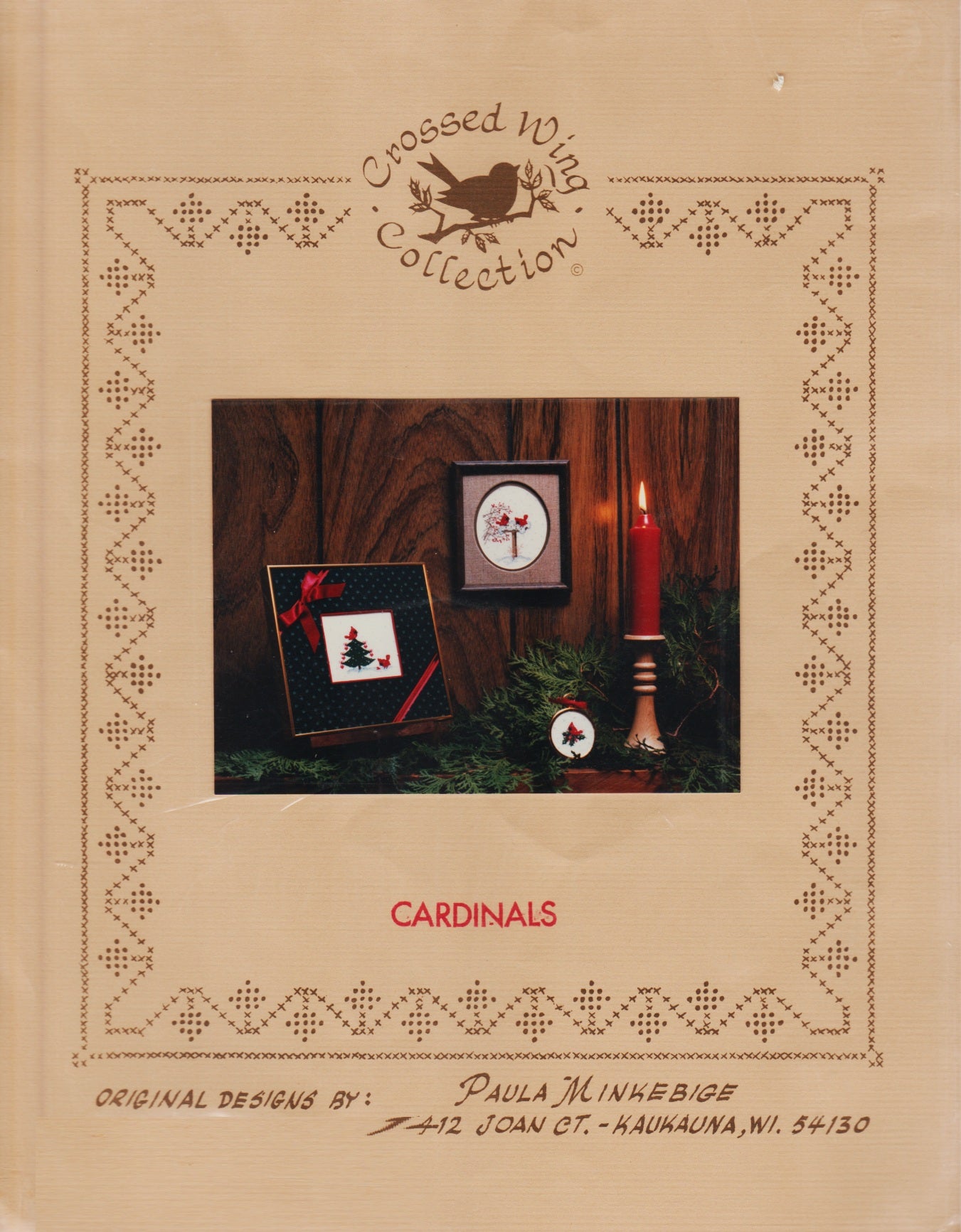 Crossed Wing Collection Cardinals 2 cross stitch pattern