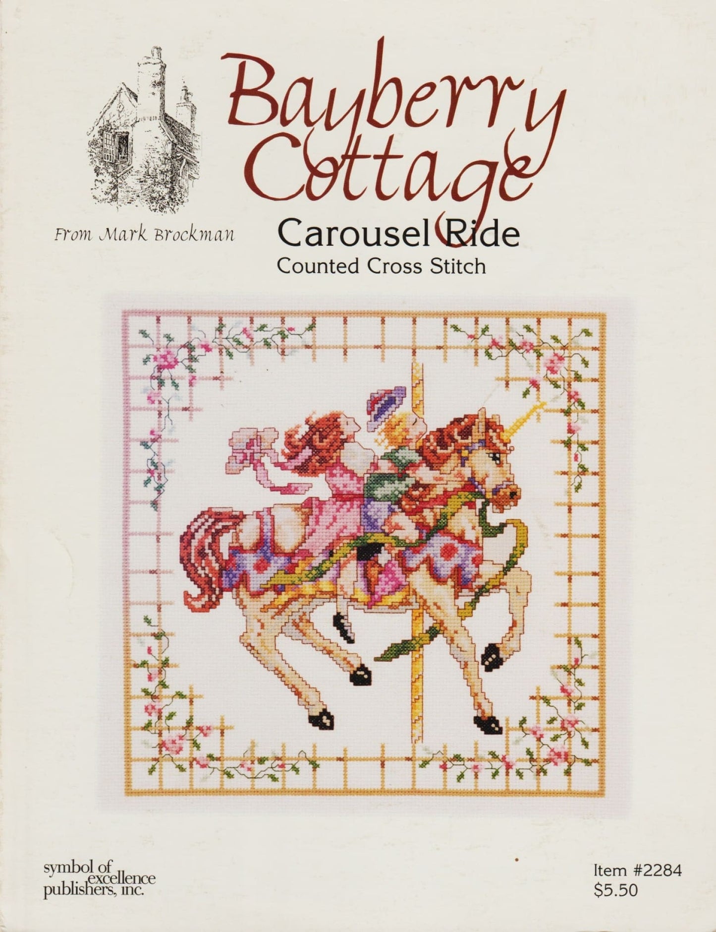 Symbol of Ecellence Bayberry Cottage Carousel Ride 2284 cross stitch pattern