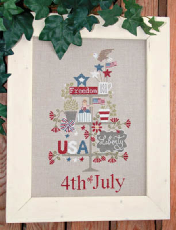 Madame Chantilly Celebrate 4th of July cross stitch pattern