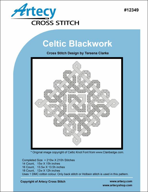 Artecy Celtic Blackwork knot cross stitch pattern