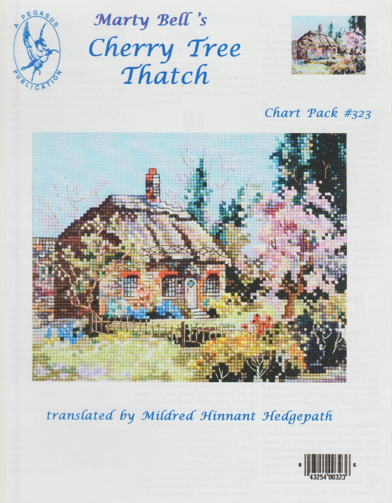 Pegasus Cherry Tree Thatch 323 cross stitch pattern