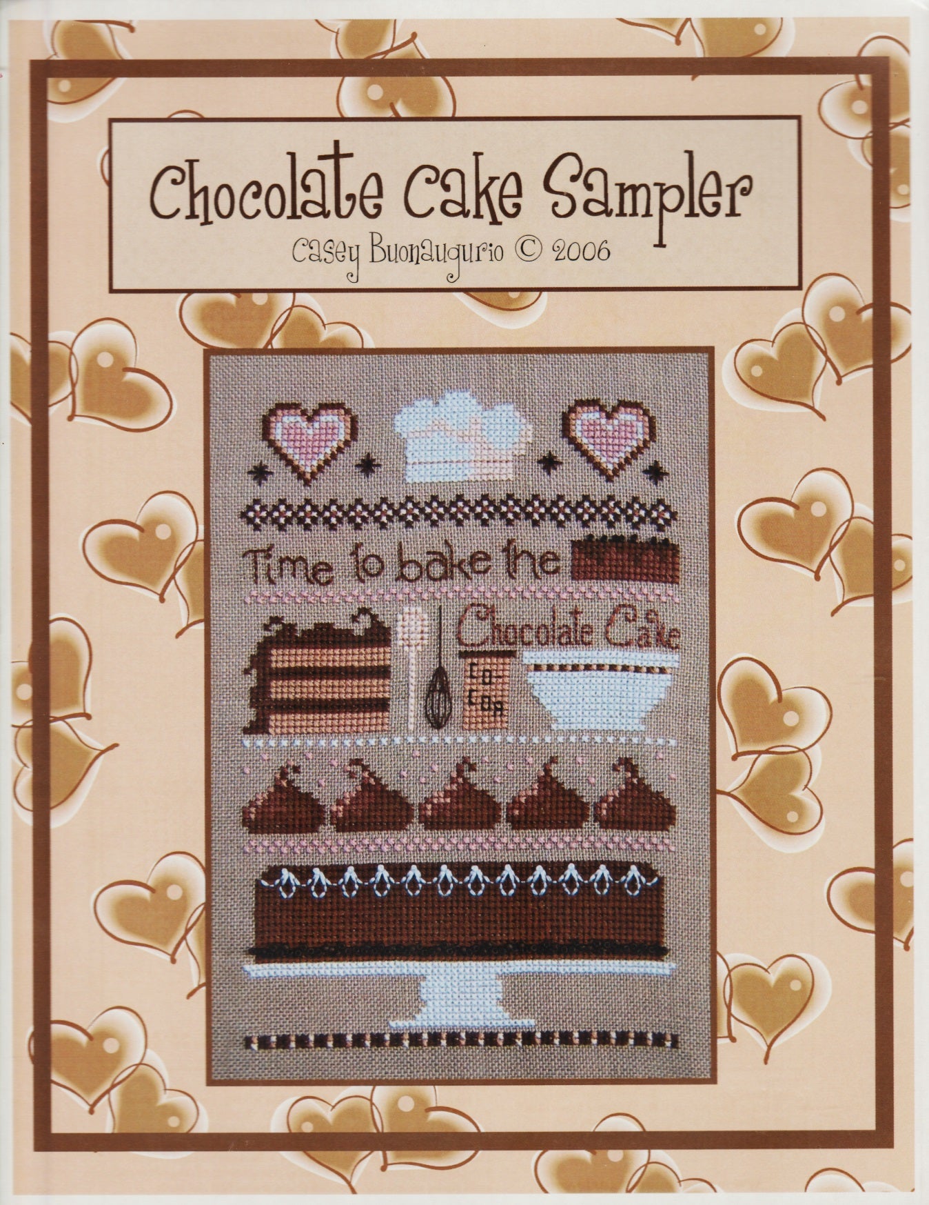 Casey Buonaugurio Chocolate Cake Sampler cross stitch pattern