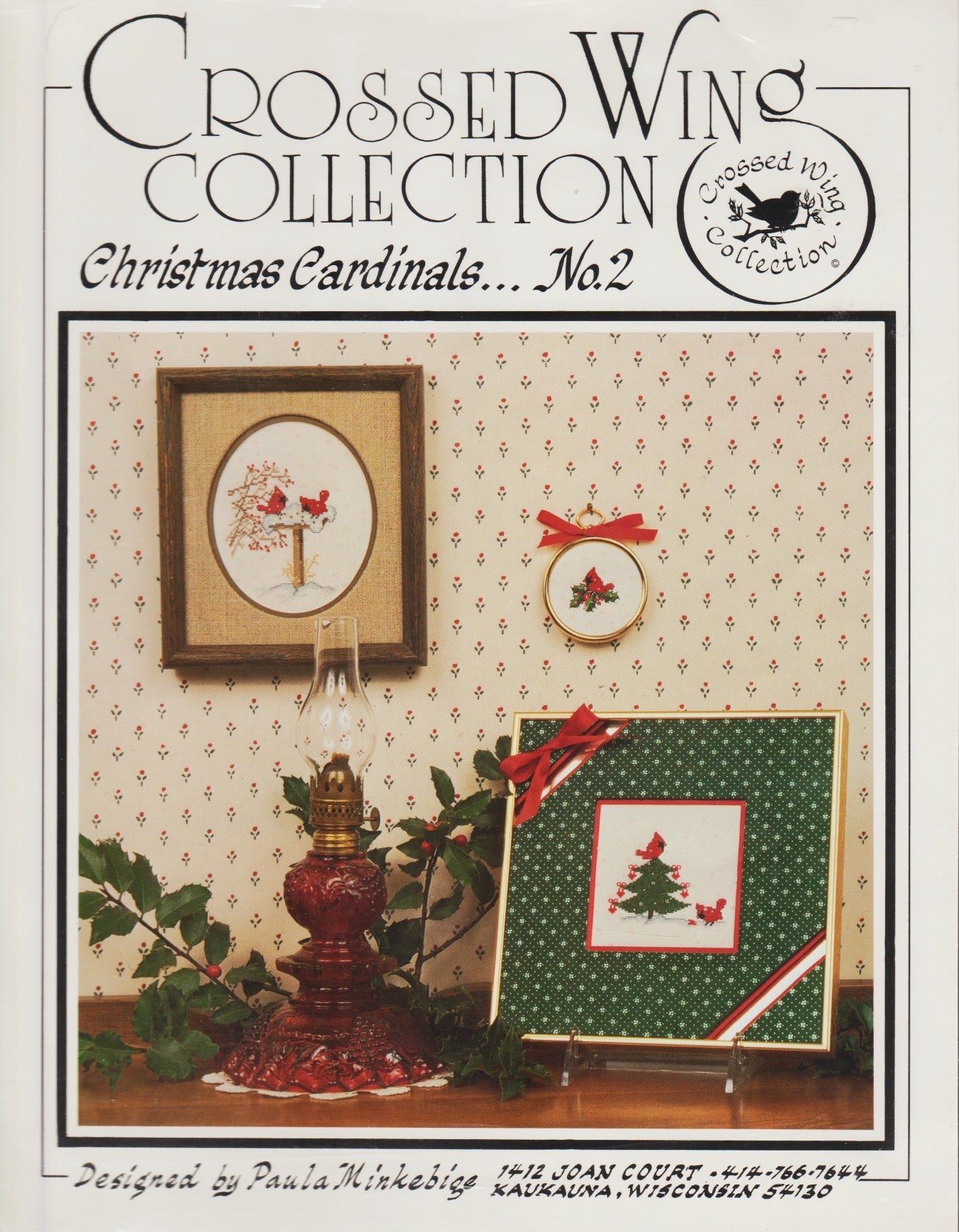 Crossed Wing Collection Christmas Cardinals 2 cross stitch pattern