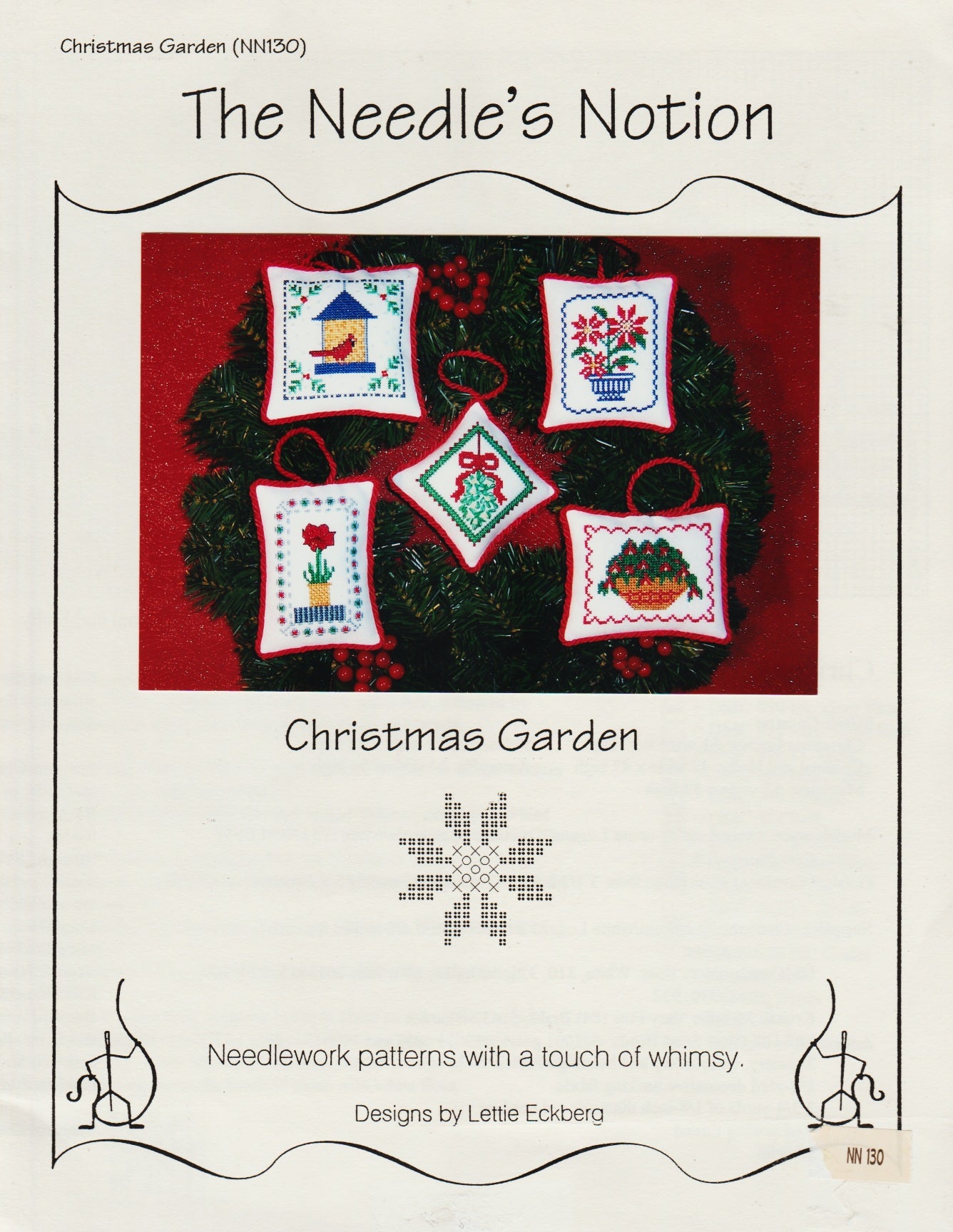 The Needle's Notion Christmas Garden NN130 cross stitch pattern