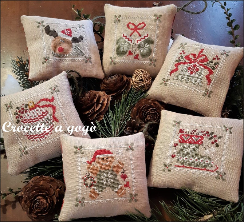 Crocette a Gogo Christmas Green Chic cross stitch pattern