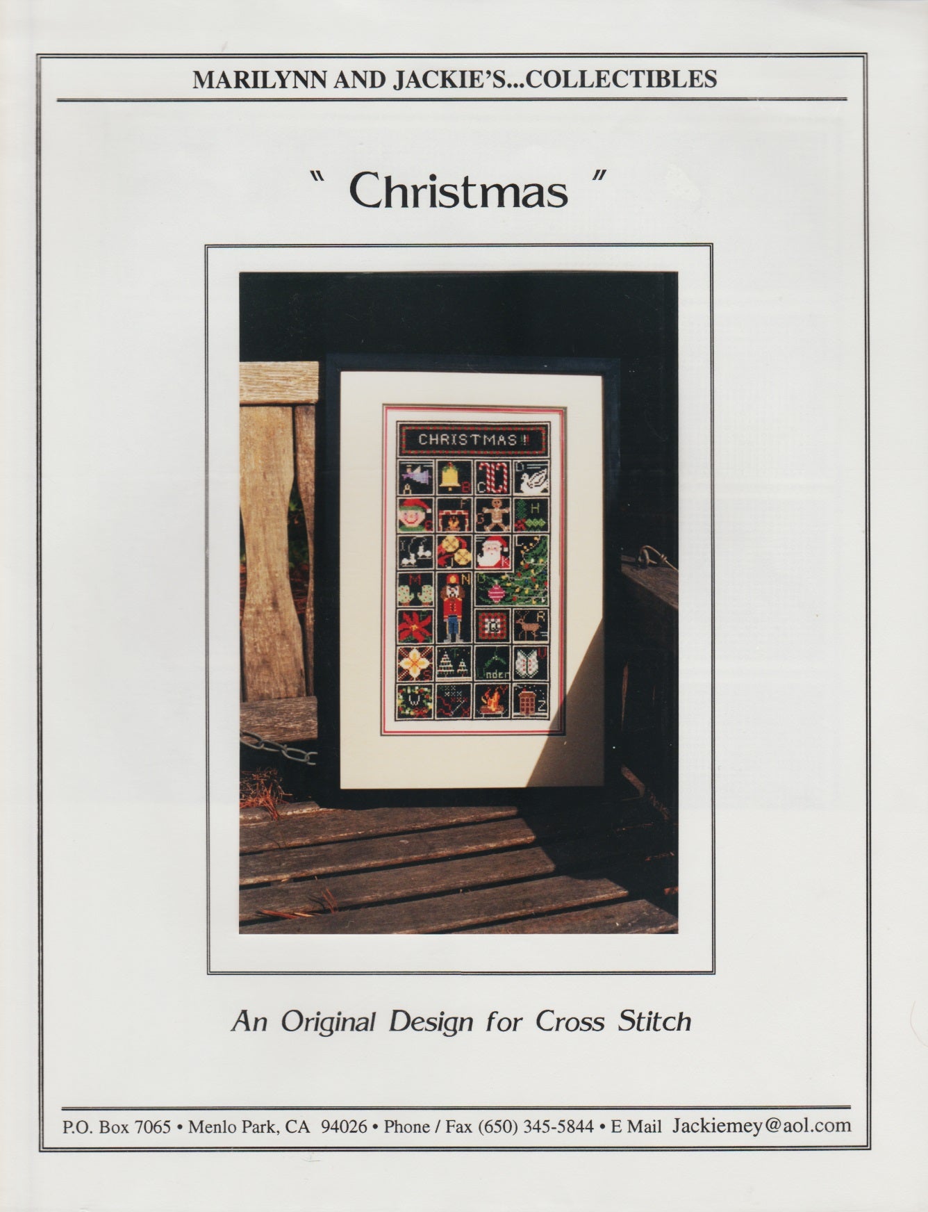 Marilynn & Jackie's Collectibles Christmas cross stitch pattern