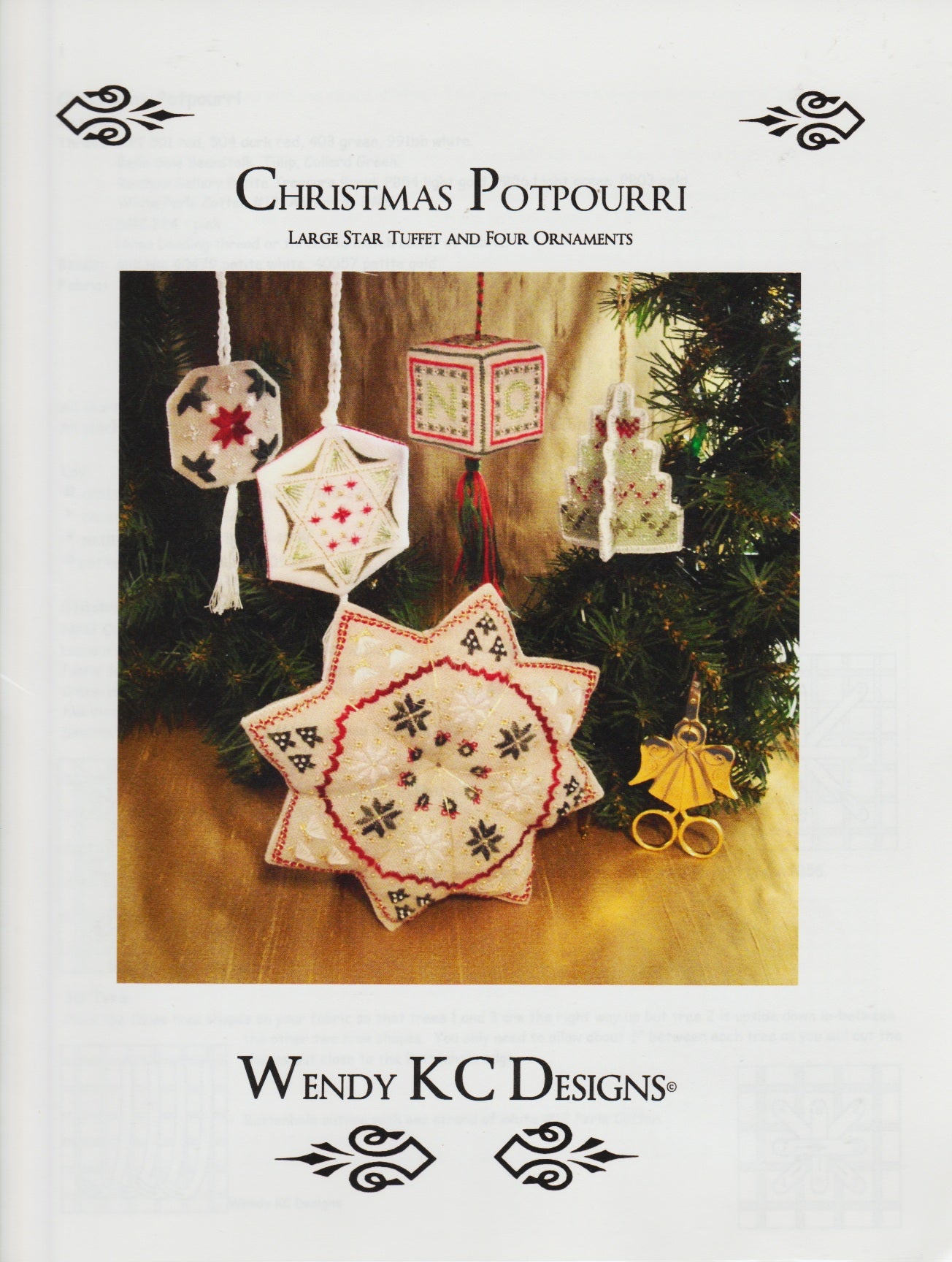 Wendy KC Designs Christmas Potpourri cross stitch pattern