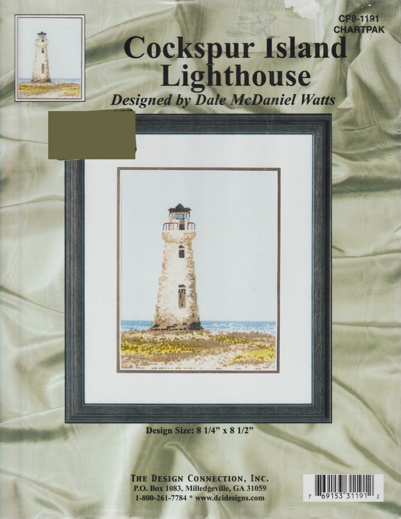 Design Connection Cockspur Island Lighthouse 1191 cross stitch pattern