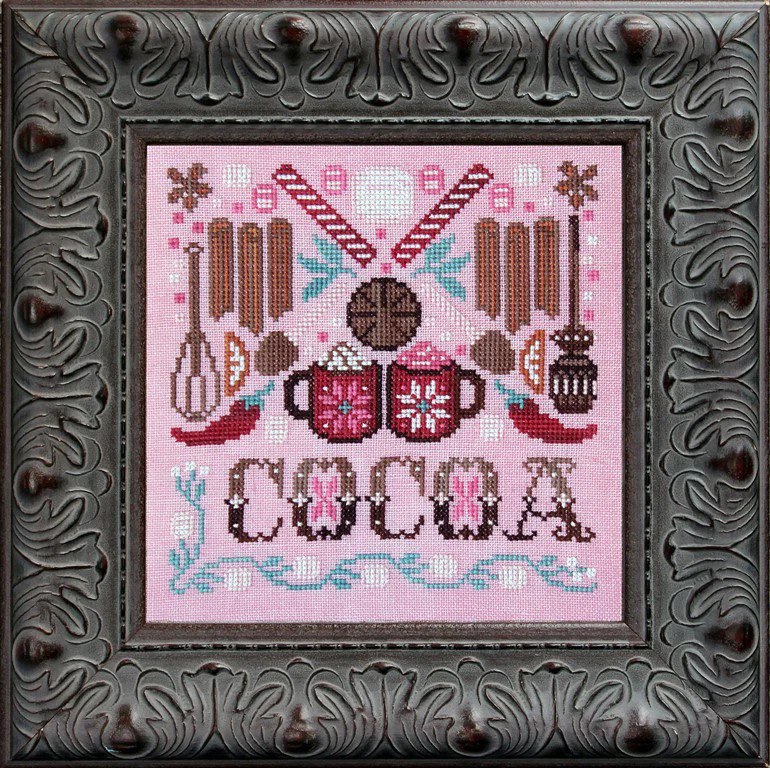 Ink Circles Cocoa Time P51 cross stitch pattern