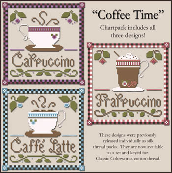Little House Needleworks Coffee Time LHN-185 cross stitch pattern
