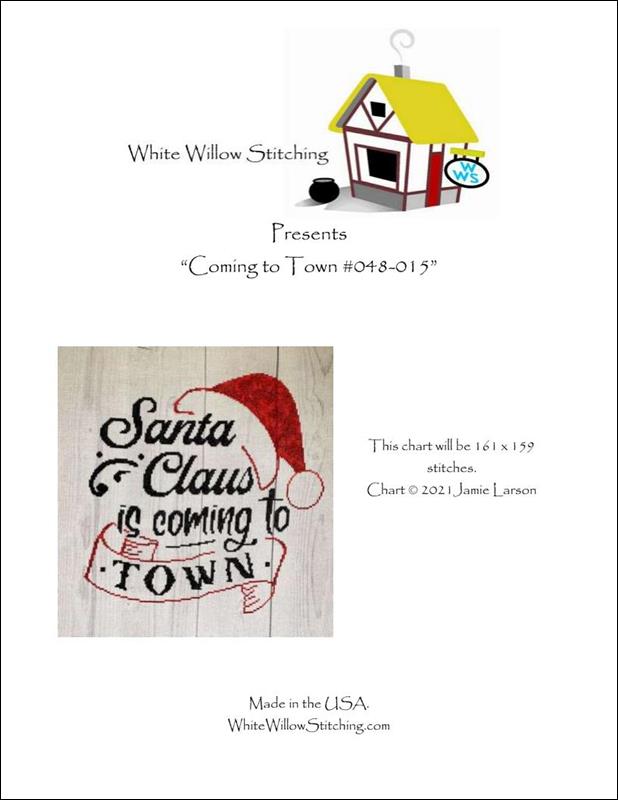 White Willow Coming To Town 048-015 christmas cross stitch pattern