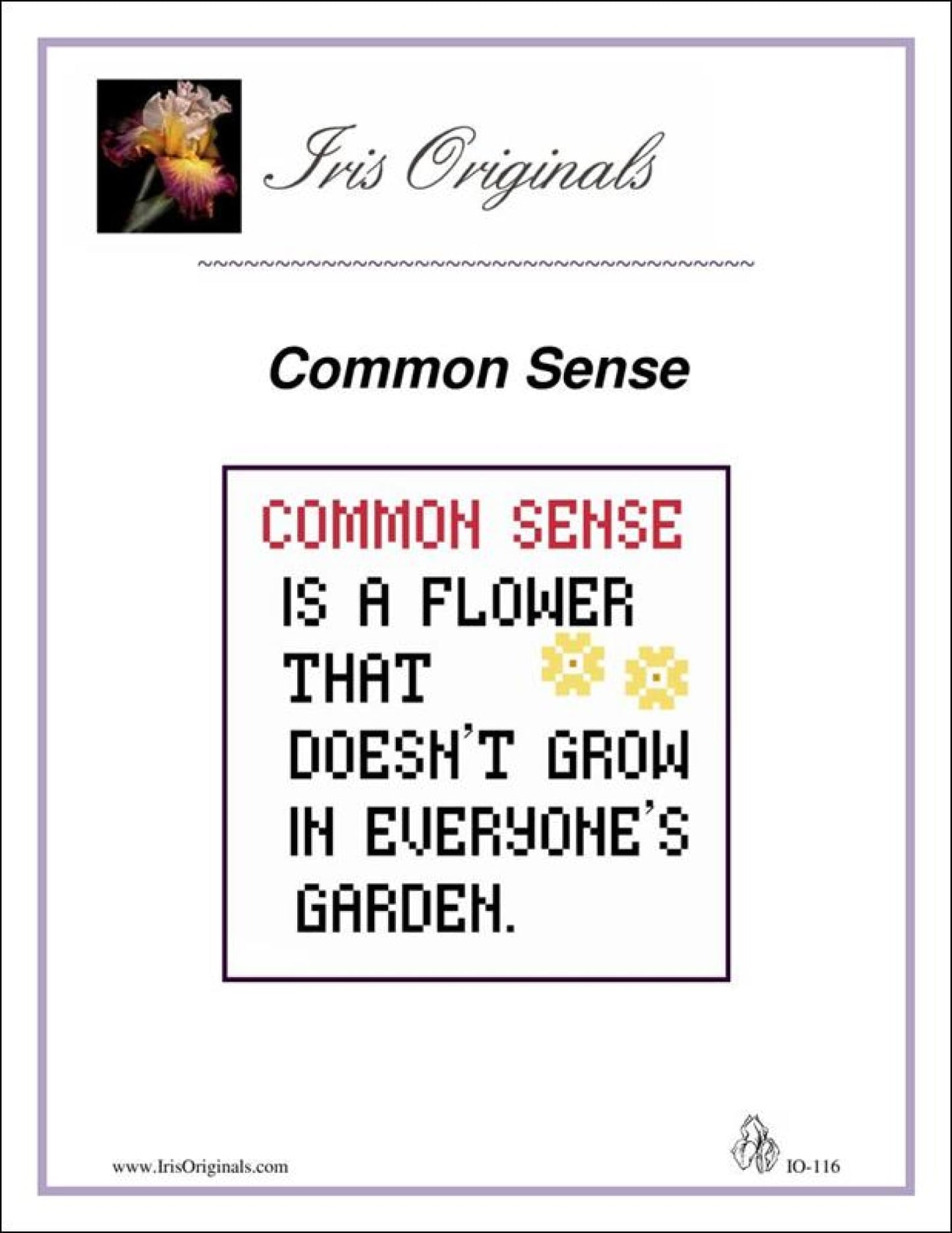 Common Sense Pattern Pattern