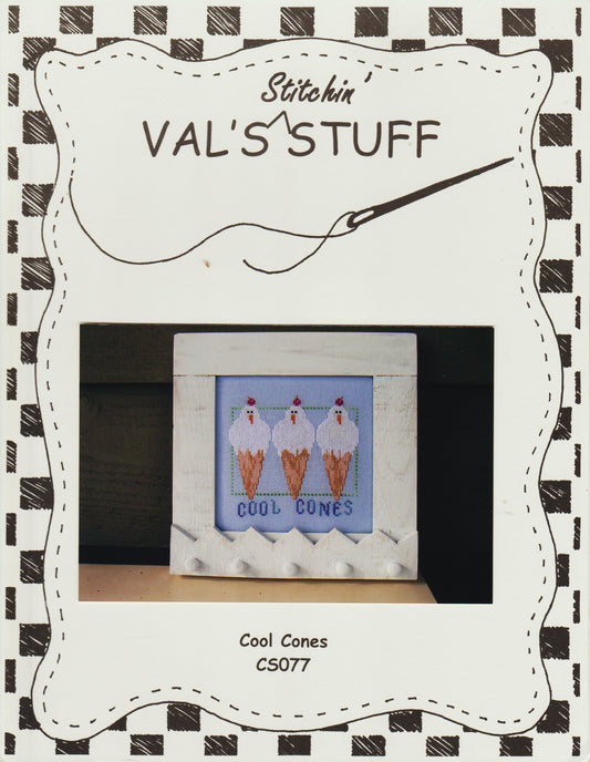 Val's Stuff Cool Cones CS077 cross stitch pattern