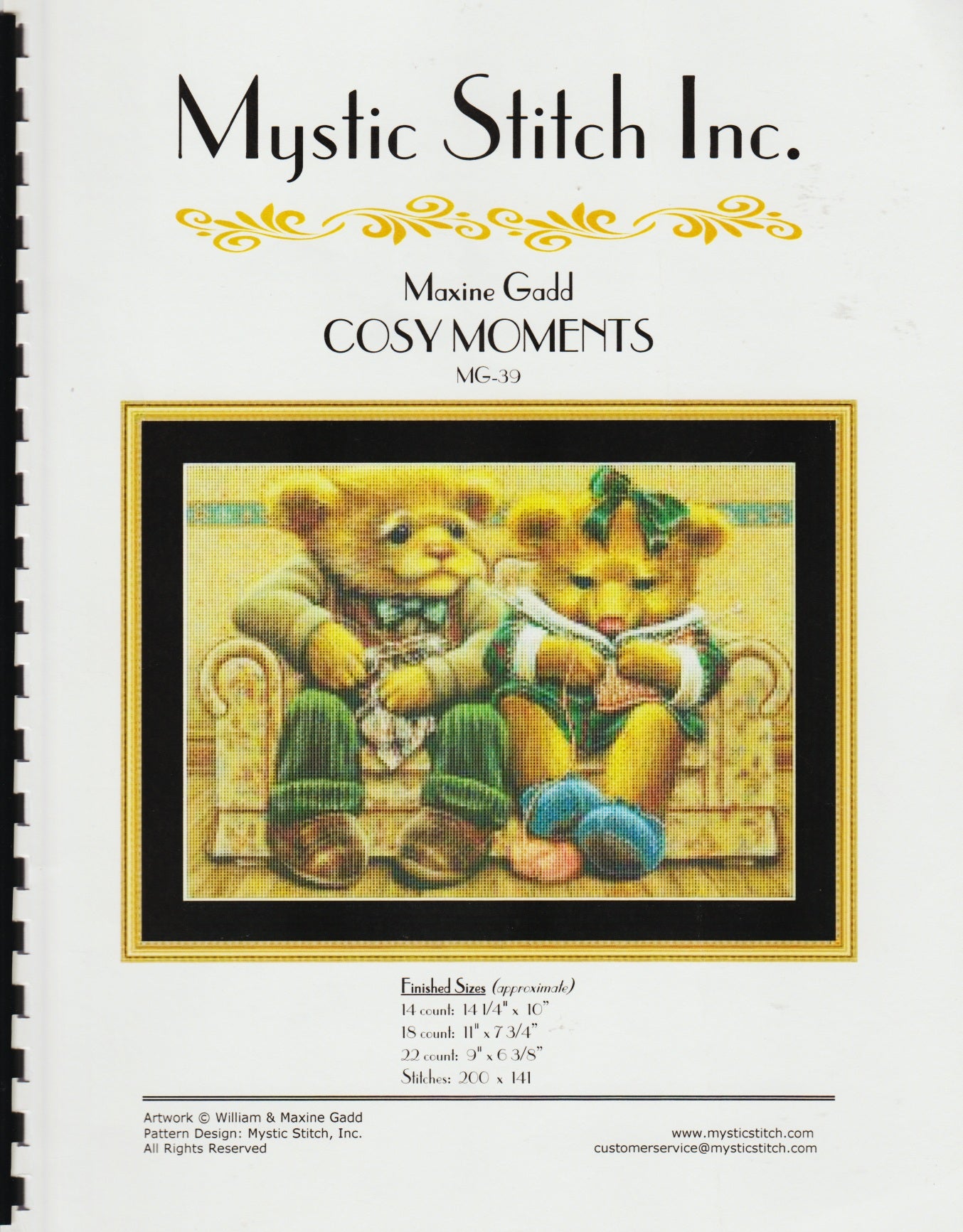 Mystic Stitch Cosy Moments MG-39 cross stitch pattern
