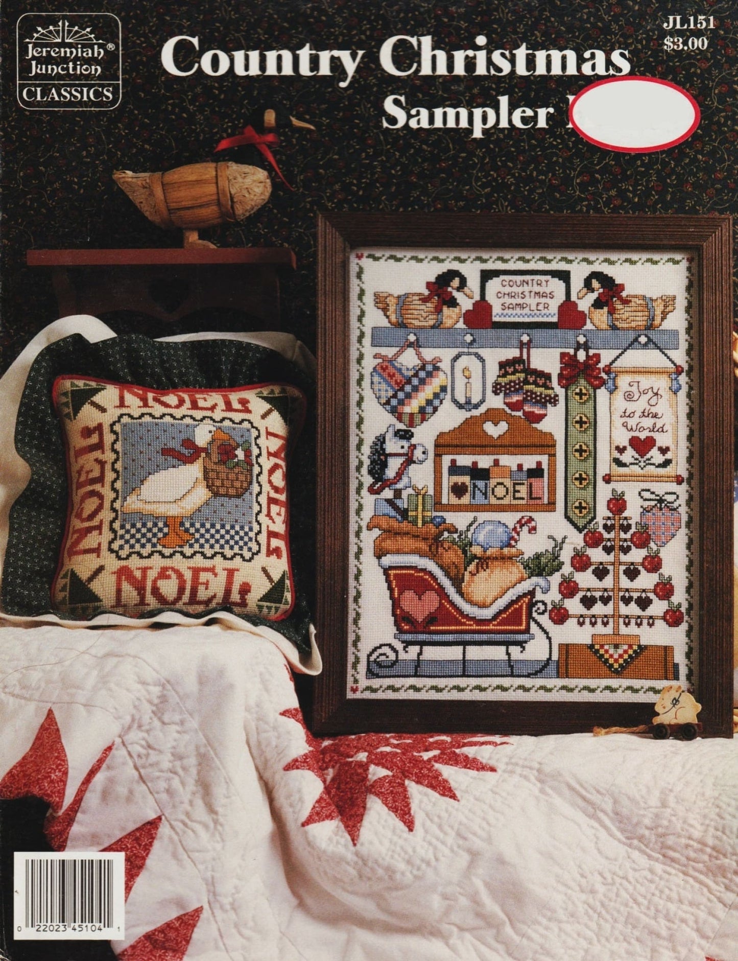 Jeremiah Junction Country Christmas Sampler II JL151 cross stitch pattern