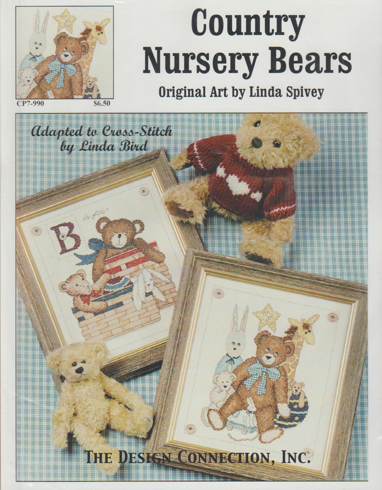 Design Connection Country Nursery Bears CP7-990 cross stitch pattern