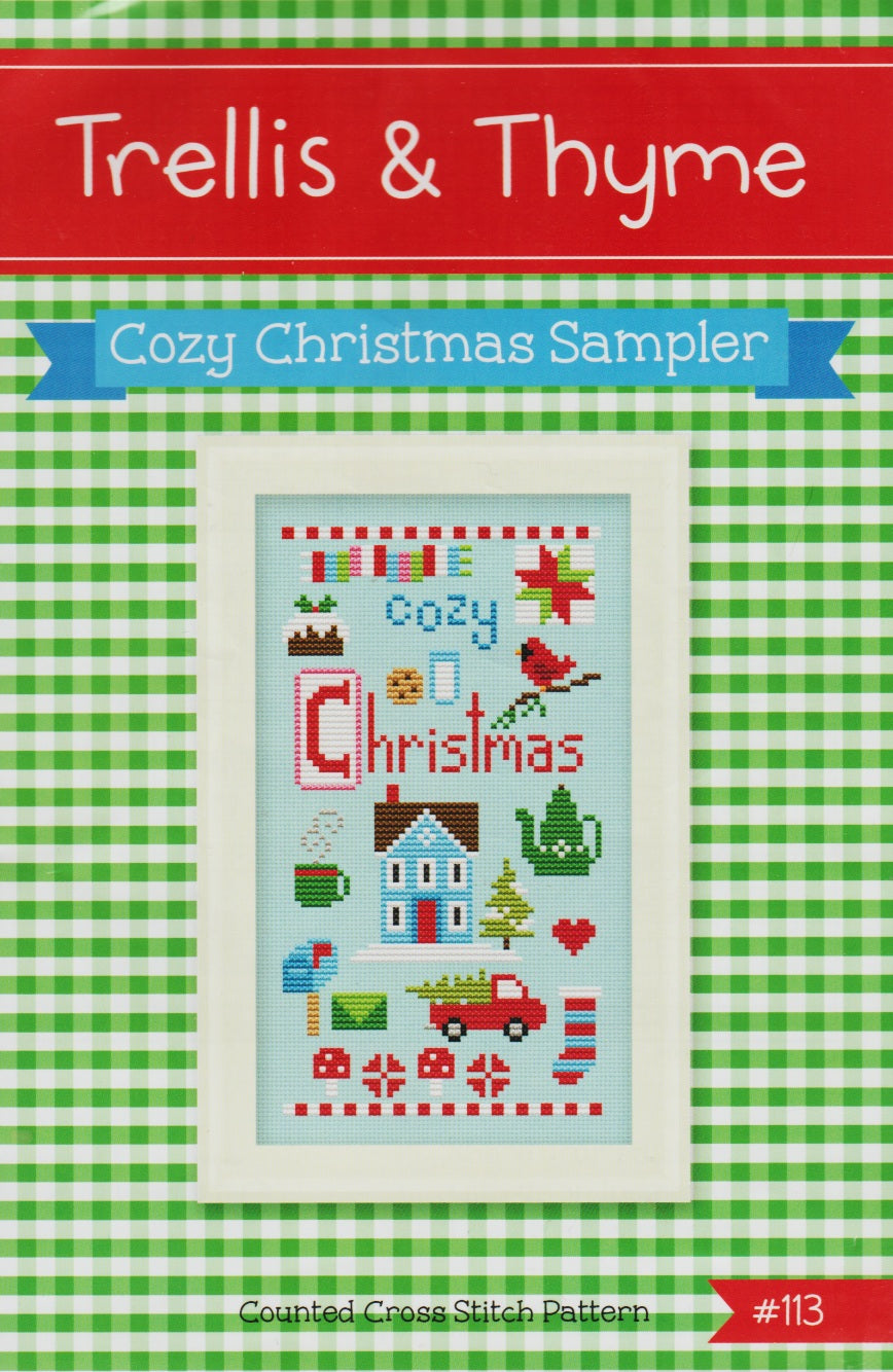 Trellis & Thyme Cozy Christmas Sampler cross stitch pattern
