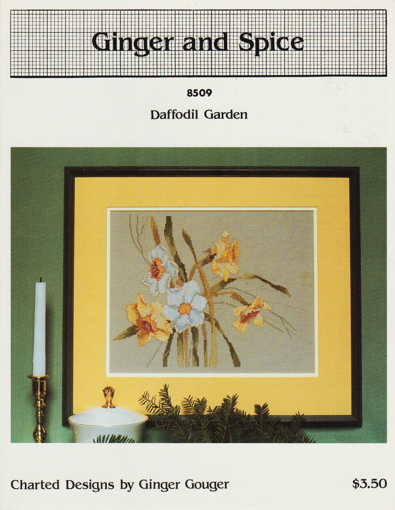 Ginger & Spice Daffodil Garden 8509 flowers cross stitch pattern