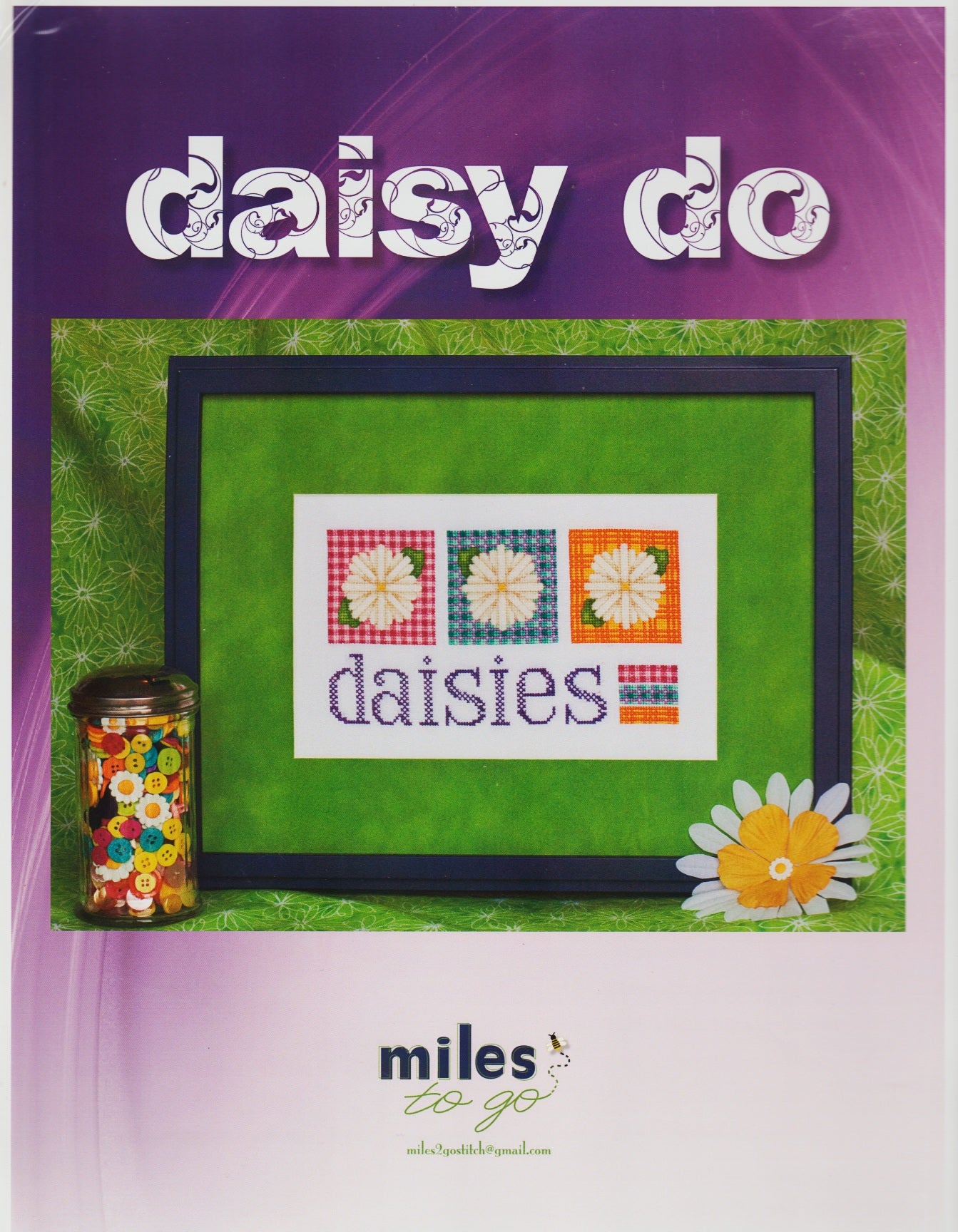 Mile To Go Daisy Do cross stitch pattern