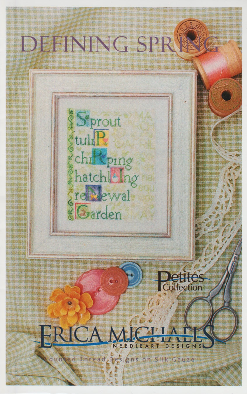 Erica Michaels Defining Spring cross stitch pattern