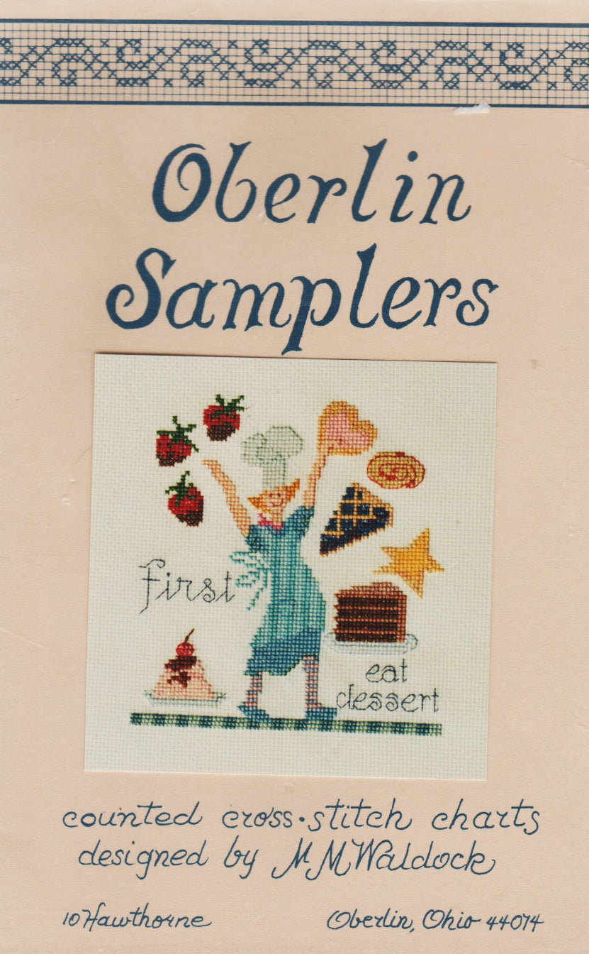 Oberlin Dessert First cross stitch pattern