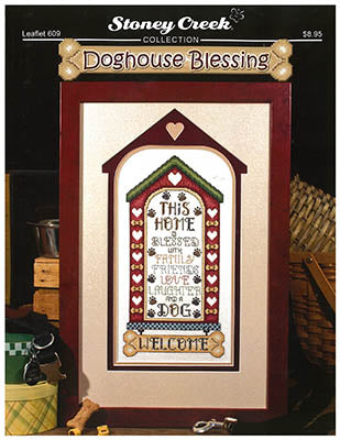 Stoney Creek Doghouse Blessing LFT609 cross stitch pattern