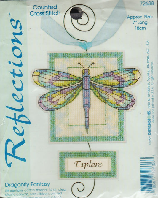 Dimensions Dragonfly Fantasy 72638 cross stitch ornament kit