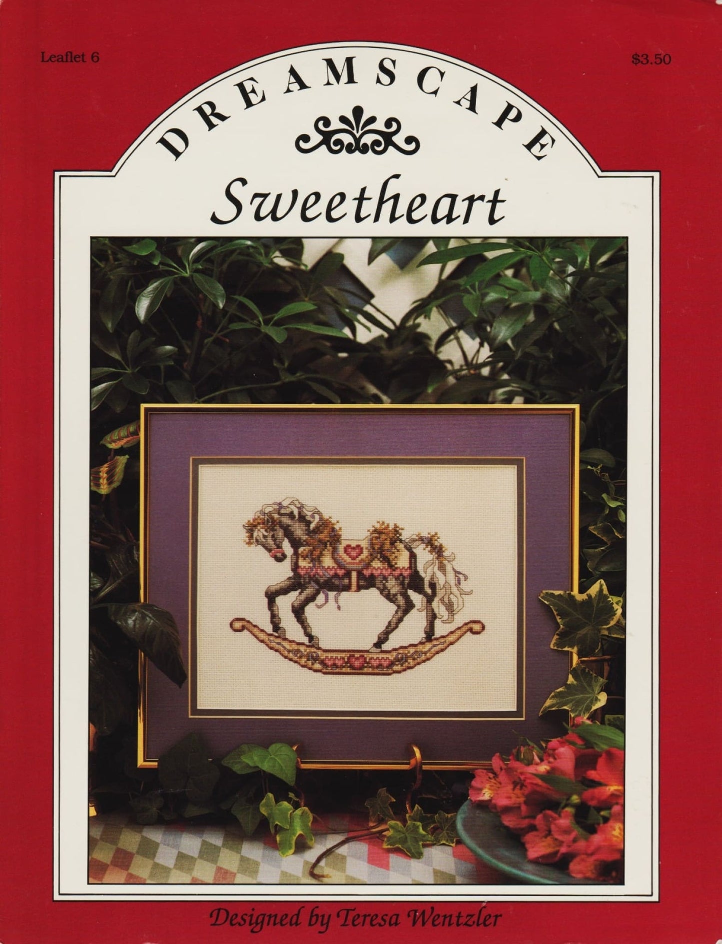Just CrossStitch Dreamscape Sweetheart Teresa Wentzler rocking horse cross stitch pattern