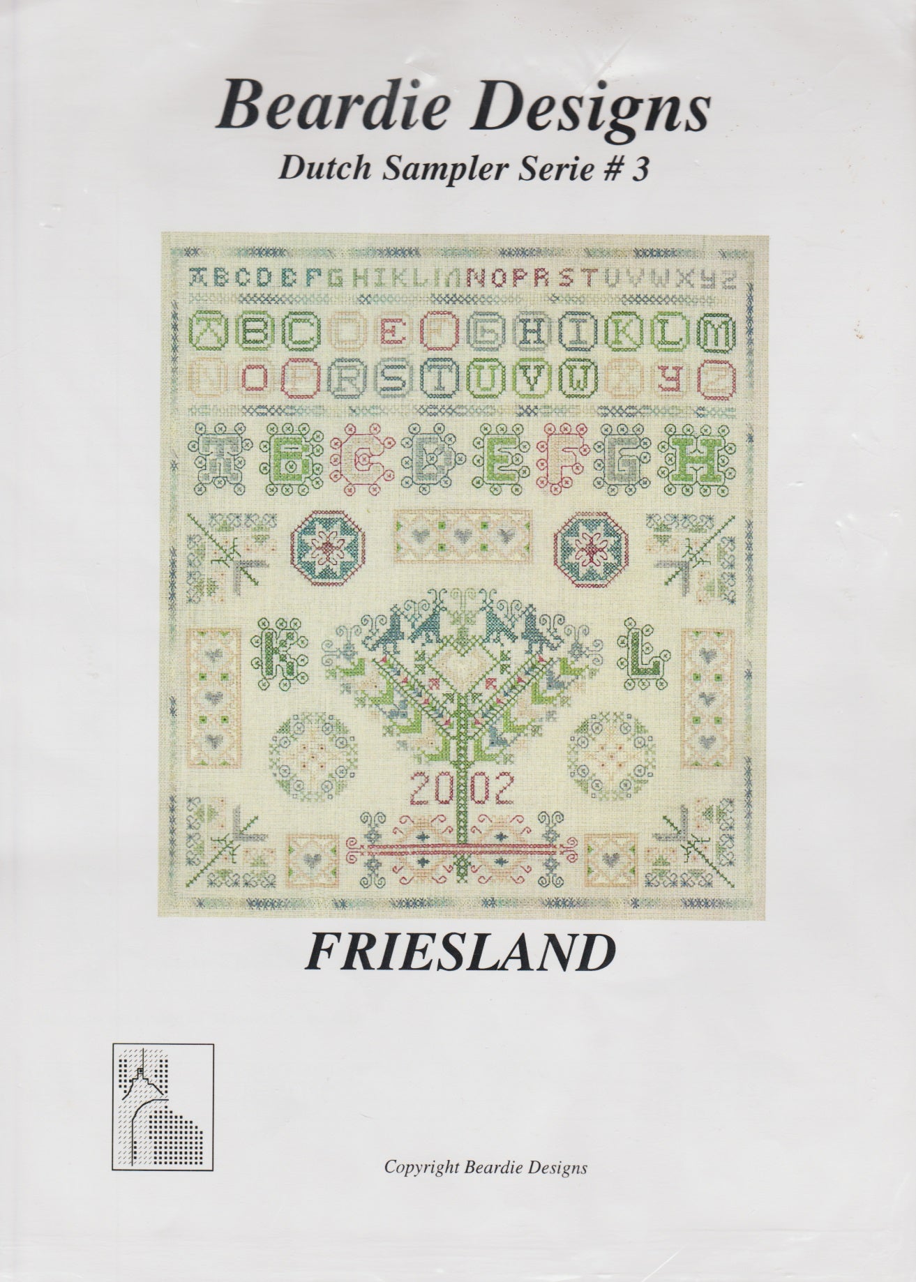 Beardie Designs Dutch Sampler #3 cross stitch pattern