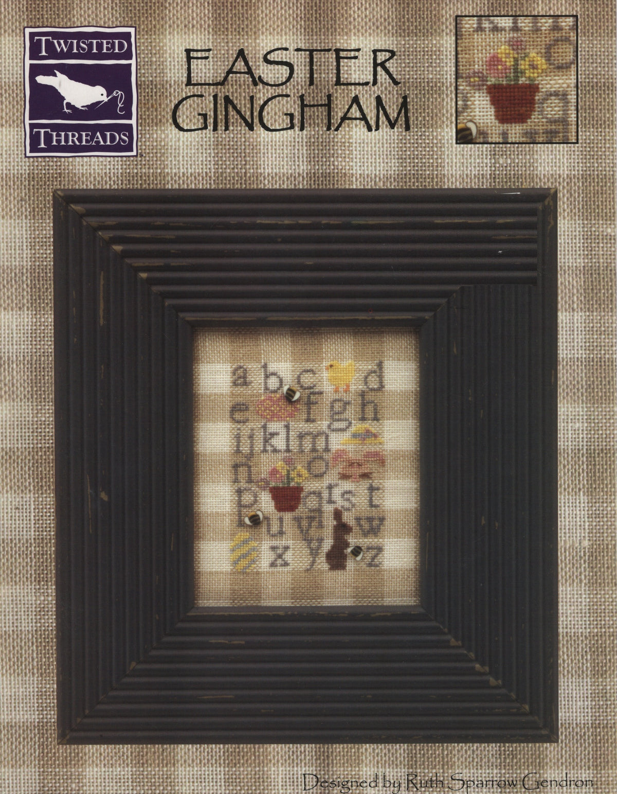 Twisted Threads Easter Gingham Easter sampler cross stitch pattern