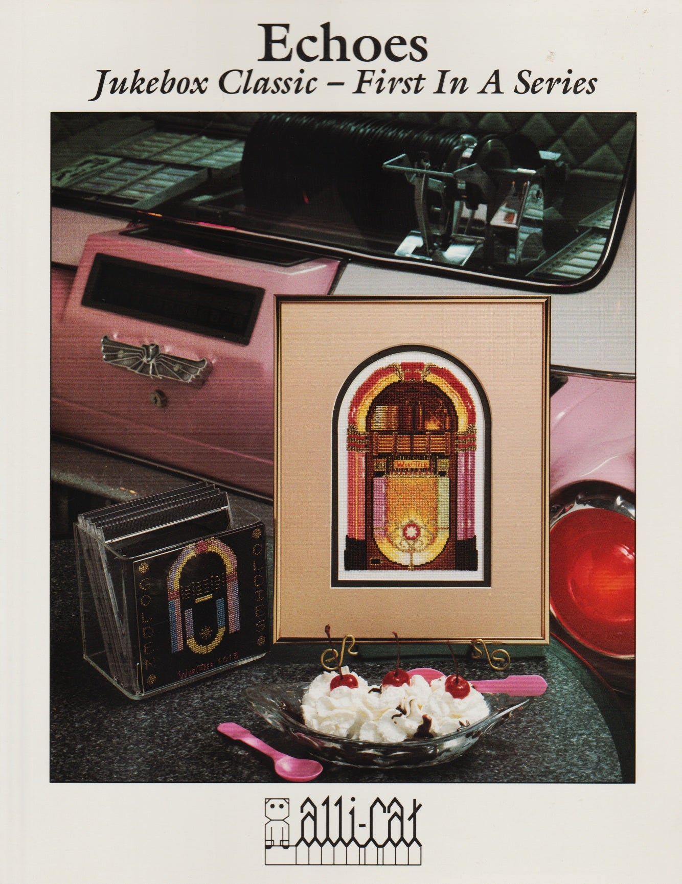 Alli-cat Echos - Jukebox Classic cross stitch pattern