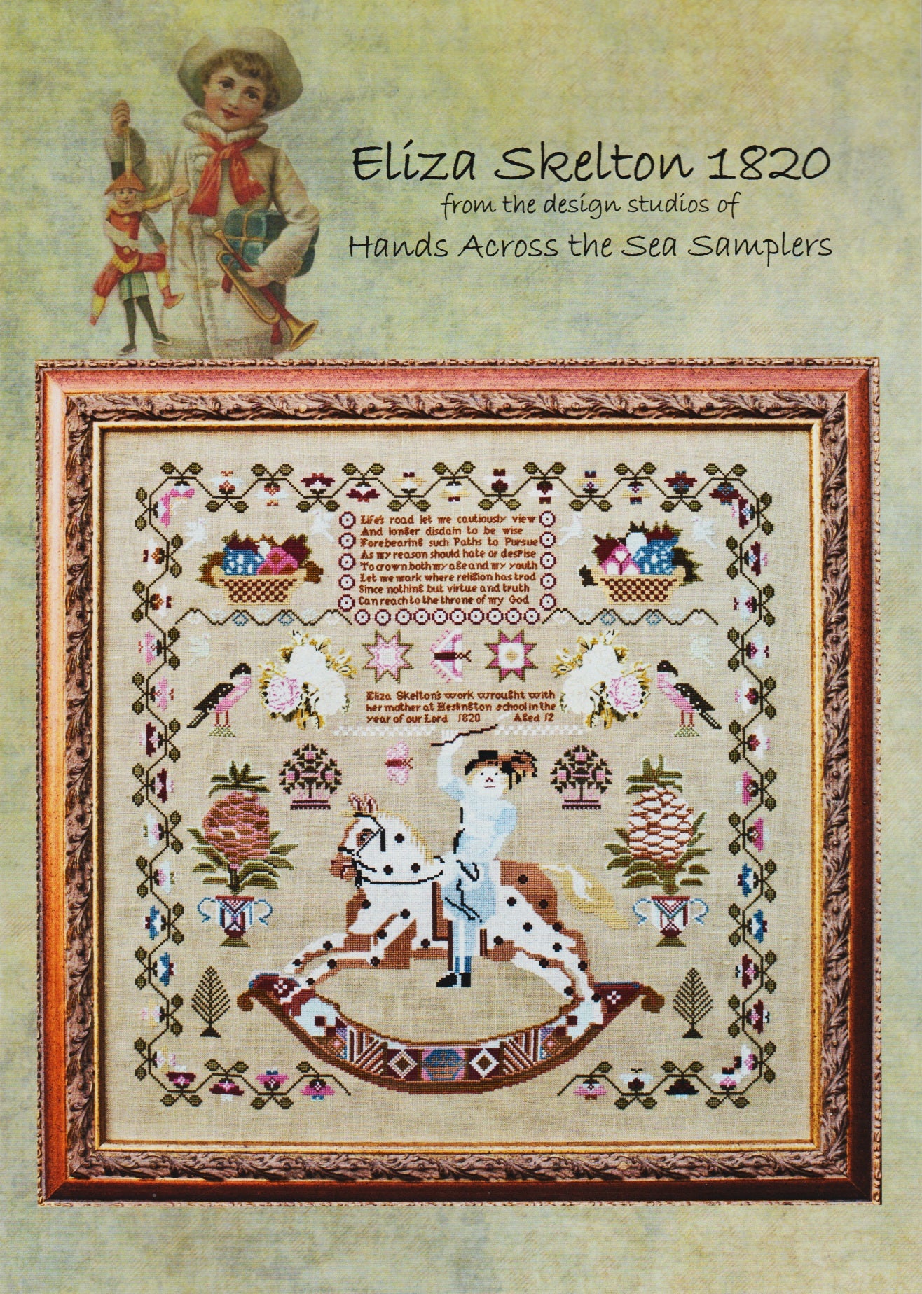 Hands Across The Sea Samplers Eliza Skelton 1820 cross stitch pattern