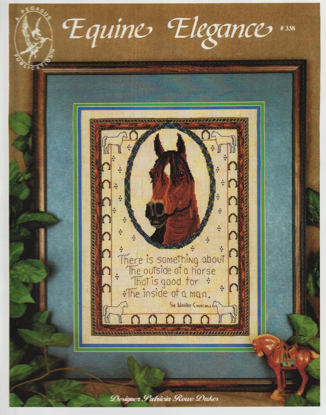 Pegasus Equine Elegance 338 horse cross stitch pattern