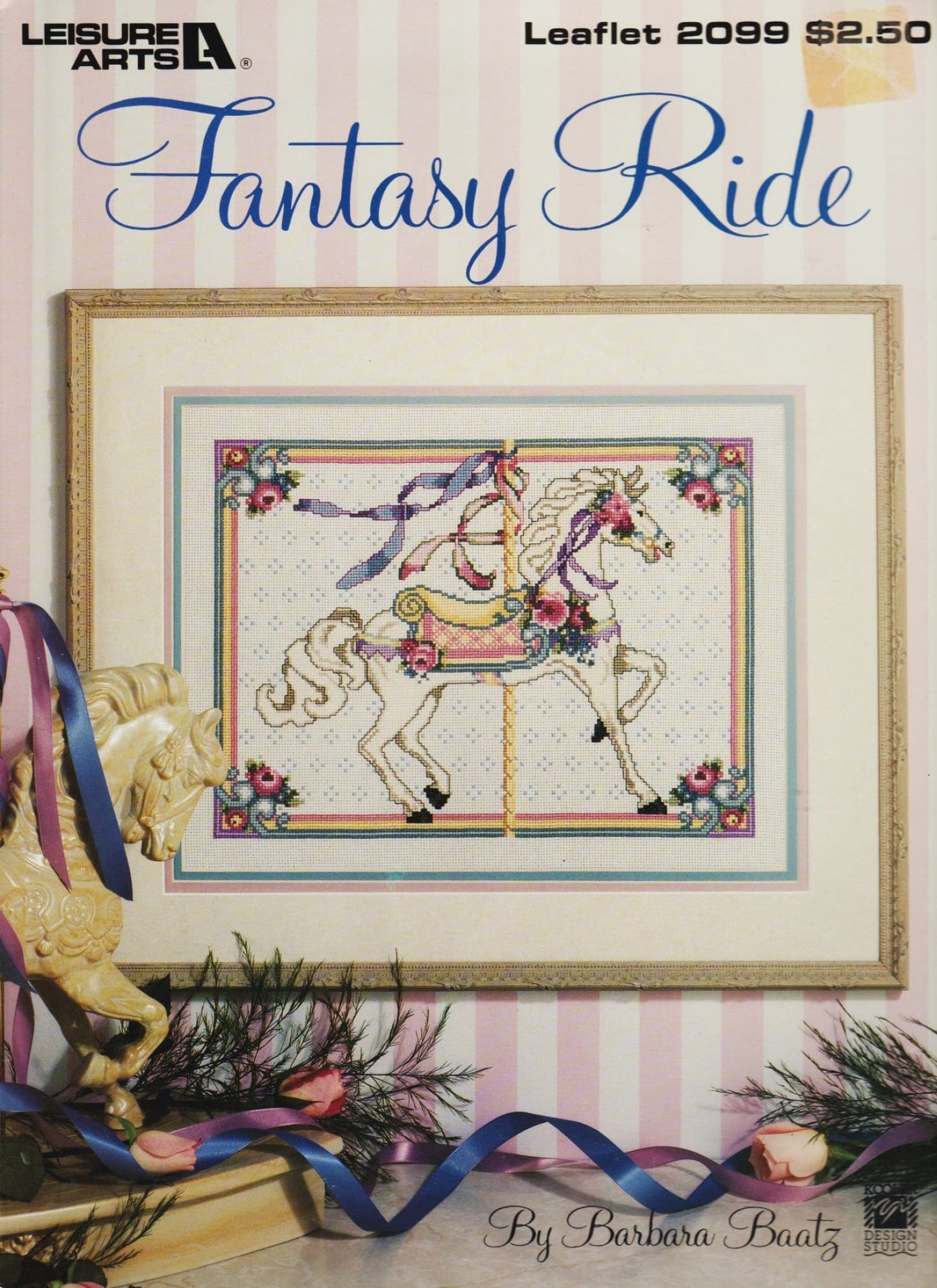 Leisure Arts Fantasy Ride 2099 carosaul horse cross stitch pattern