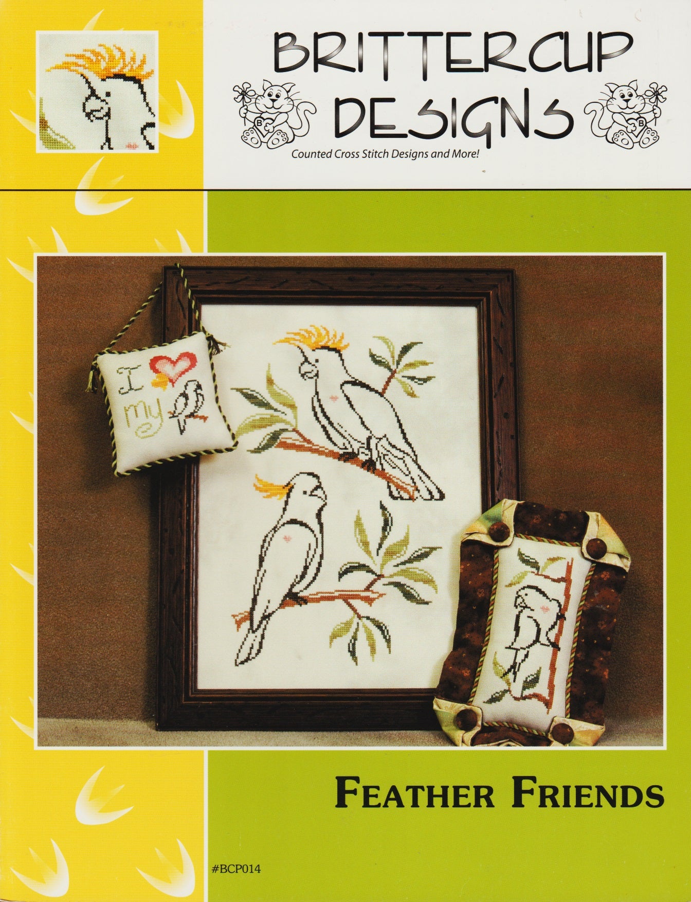 Brittercup Feather Friends cross stitch pattern