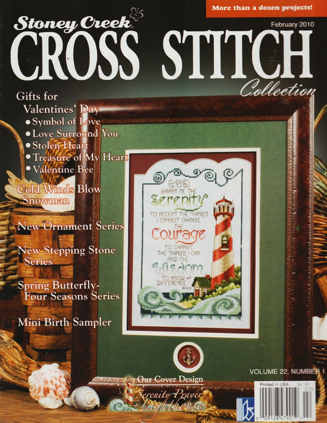 Stoney Creek February 2010 cross stitch pattern lighthouse