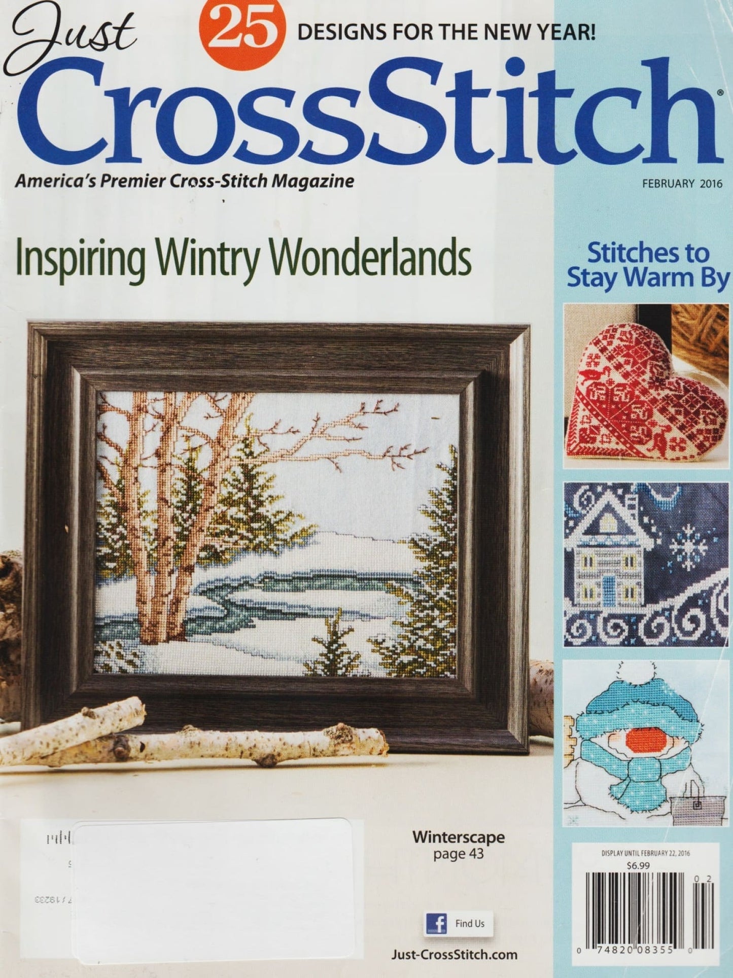 Just CrossStitch February 2016 cross stitch magazine