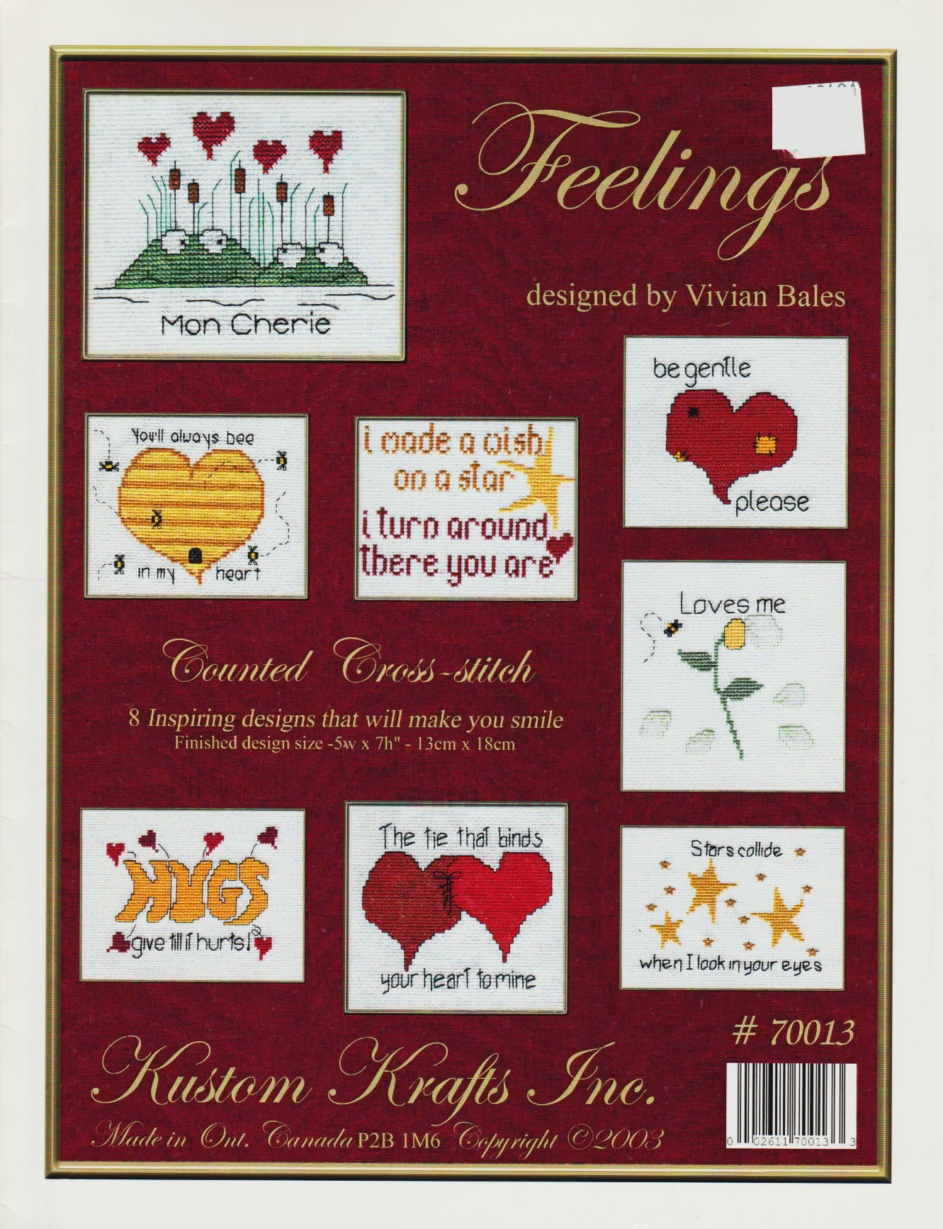 Kuston Krafts Feelings 70013 cross stitch pattern