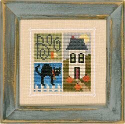 Lizzie Kate Flip-It Blocks October F31 cross stitch pattern