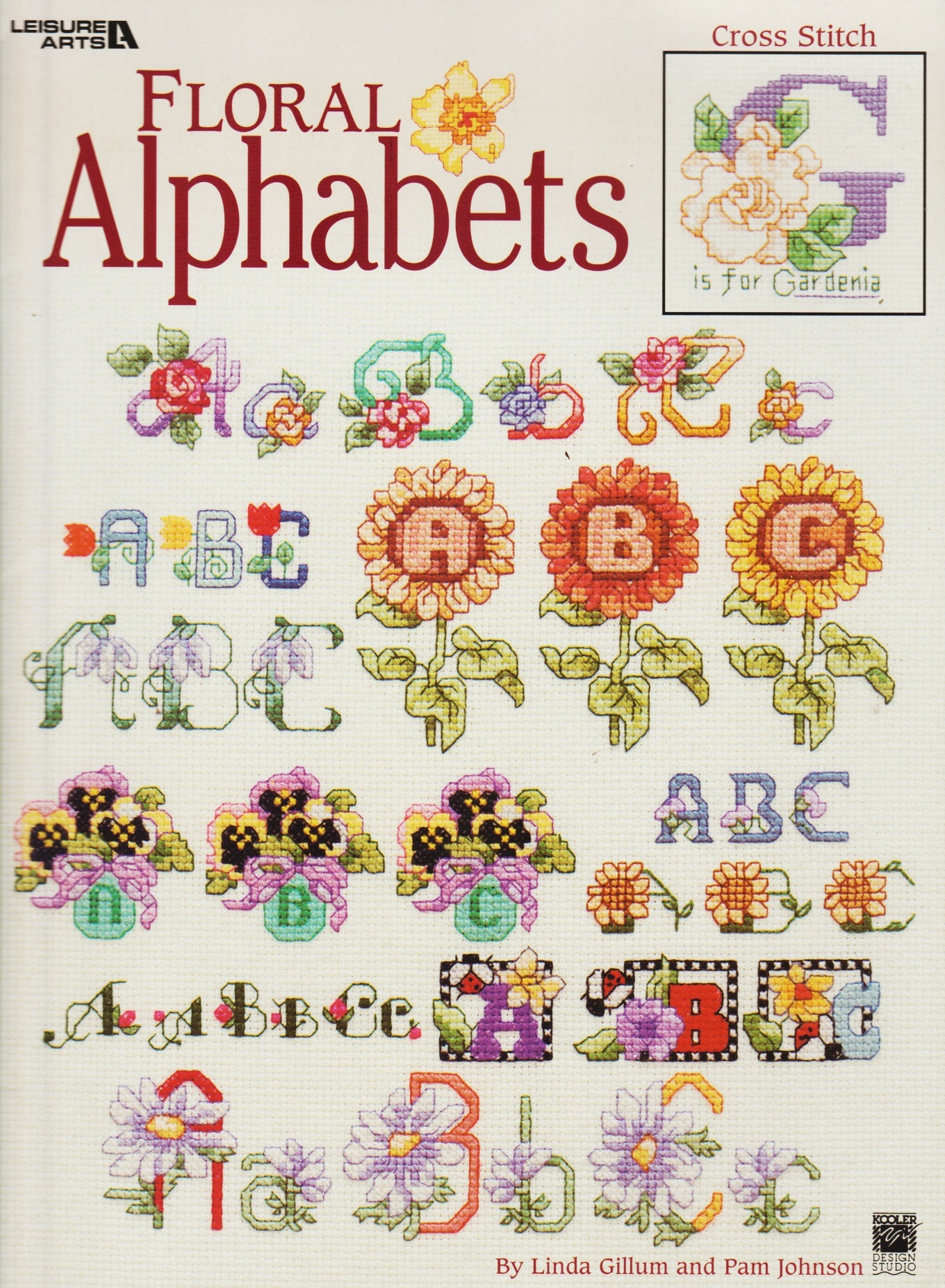 Leisure Arts Floral Alphabets 3305 cross stitch pattern