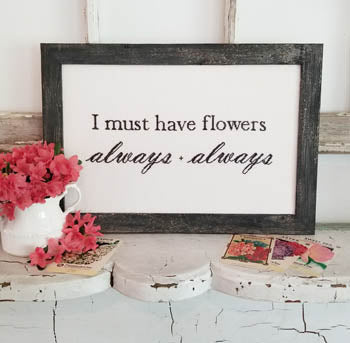 Hello Liz Mathews Flowers Always cross stitch pattern